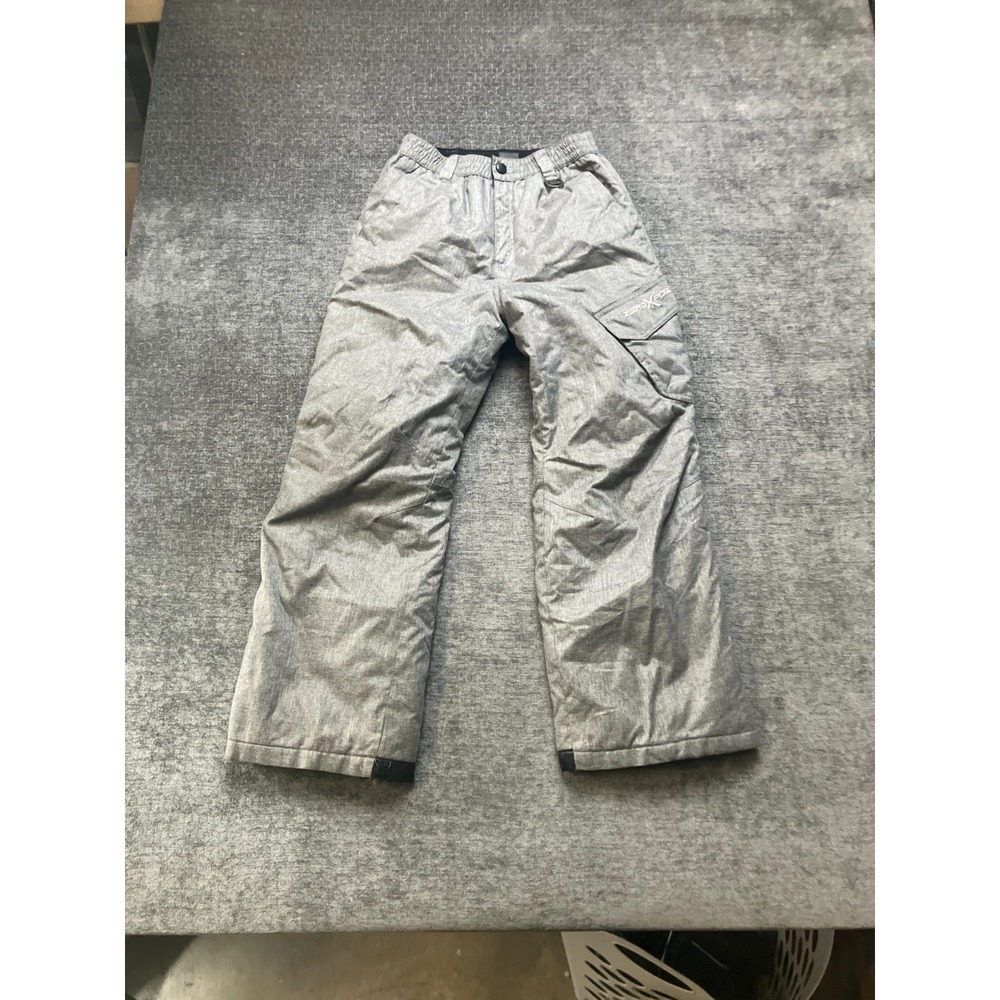ZeroXposur Snow Pants Boys L 14/16 Gray Winter Ski Waterproof Insulated Outdoor